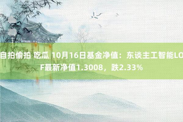 自拍偷拍 吃瓜 10月16日基金净值：东谈主工智能LOF最新净值1.3008，跌2.33%