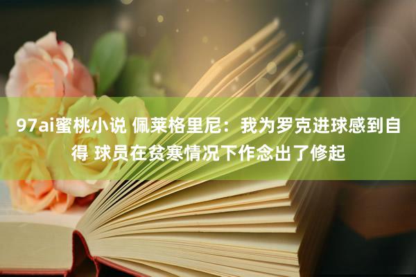 97ai蜜桃小说 佩莱格里尼：我为罗克进球感到自得 球员在贫寒情况下作念出了修起