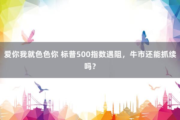 爱你我就色色你 标普500指数遇阻，牛市还能抓续吗？