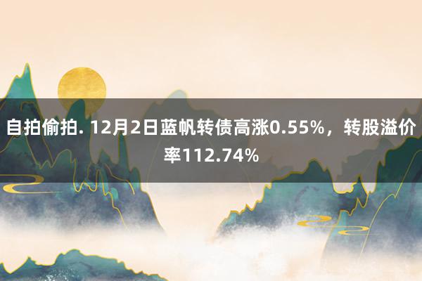 自拍偷拍. 12月2日蓝帆转债高涨0.55%，转股溢价率112.74%