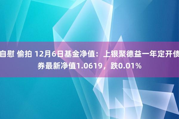 自慰 偷拍 12月6日基金净值：上银聚德益一年定开债券最新净值1.0619，跌0.01%