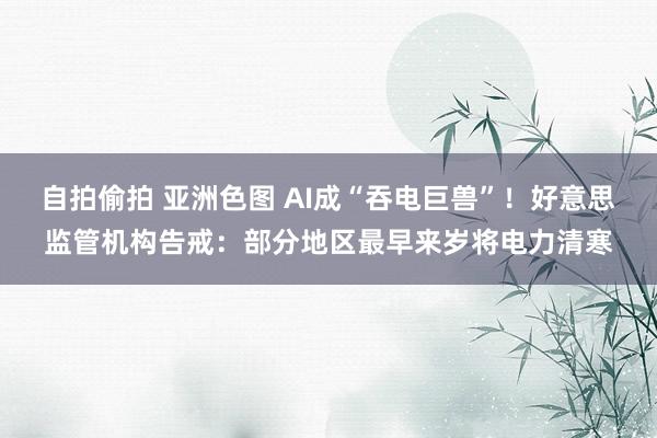 自拍偷拍 亚洲色图 AI成“吞电巨兽”！好意思监管机构告戒：部分地区最早来岁将电力清寒