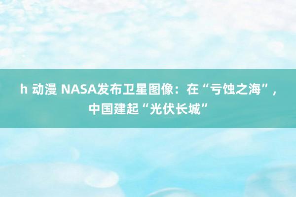 h 动漫 NASA发布卫星图像：在“亏蚀之海”，中国建起“光伏长城”