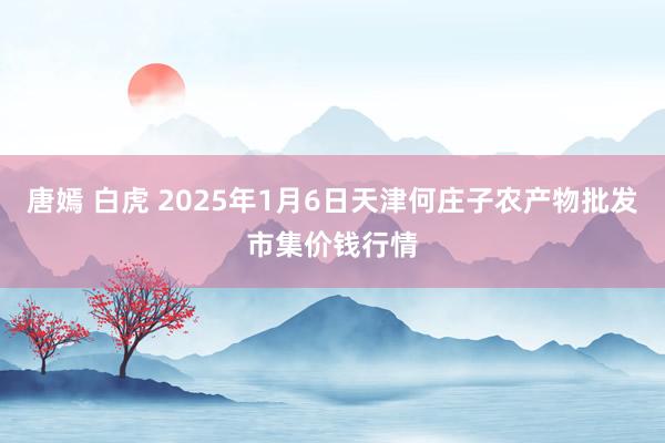 唐嫣 白虎 2025年1月6日天津何庄子农产物批发市集价钱行情